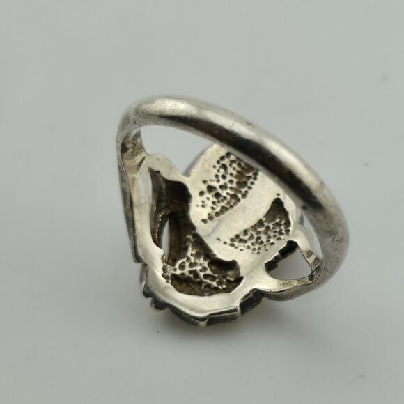 COLEMAN CO Sterling Silver And 12K Yellow, Rose Gold Natural Black Onyx 5.50 VTG - Picture 11 of 12
